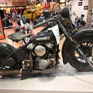 1947 Harley-Davidson FL Panhead Black Classic Vintage Motorcycle