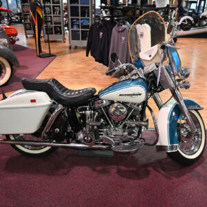 1964 Harley-Davidson FL Electra Glide Blue White Vintage